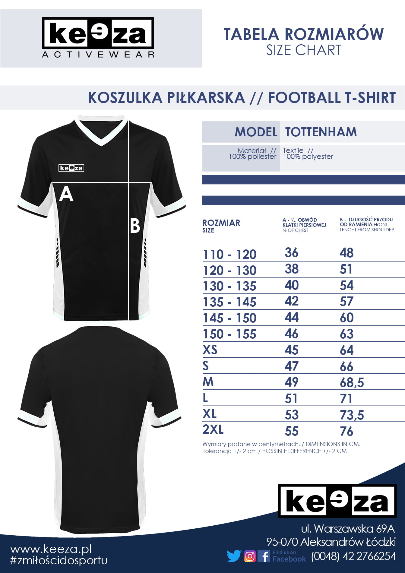 Tottenham-koszulkasize